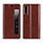 Leather Case Stands Flip Cover L01 Holder for Huawei P20 Pro Brown