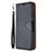 Leather Case Stands Flip Cover L01 Holder for Huawei P40 Lite E Black