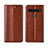 Leather Case Stands Flip Cover L01 Holder for LG K41S Light Brown