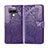 Leather Case Stands Flip Cover L01 Holder for LG Stylo 6 Purple