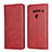Leather Case Stands Flip Cover L01 Holder for LG V50 ThinQ 5G Red