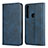 Leather Case Stands Flip Cover L01 Holder for Motorola Moto G8 Play Blue
