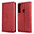 Leather Case Stands Flip Cover L01 Holder for Motorola Moto G8 Play Red