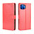 Leather Case Stands Flip Cover L01 Holder for Motorola Moto One 5G Red