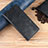 Leather Case Stands Flip Cover L01 Holder for Motorola Moto One Zoom Black