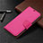 Leather Case Stands Flip Cover L01 Holder for Nokia 3.4 Hot Pink