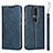 Leather Case Stands Flip Cover L01 Holder for Nokia 4.2 Blue