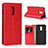 Leather Case Stands Flip Cover L01 Holder for OnePlus 7 Red