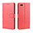 Leather Case Stands Flip Cover L01 Holder for Oppo A12e Red