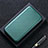 Leather Case Stands Flip Cover L01 Holder for Oppo A15 Green