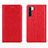 Leather Case Stands Flip Cover L01 Holder for Oppo A91 Red