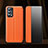 Leather Case Stands Flip Cover L01 Holder for Oppo Find X3 Lite 5G Orange
