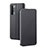 Leather Case Stands Flip Cover L01 Holder for Oppo K7 5G Black