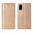 Leather Case Stands Flip Cover L01 Holder for Realme X7 Pro 5G Gold