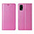 Leather Case Stands Flip Cover L01 Holder for Realme X7 Pro 5G Pink