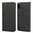 Leather Case Stands Flip Cover L01 Holder for Samsung Galaxy A10 Black