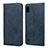Leather Case Stands Flip Cover L01 Holder for Samsung Galaxy A10 Blue