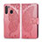 Leather Case Stands Flip Cover L01 Holder for Samsung Galaxy A21 Pink
