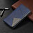 Leather Case Stands Flip Cover L01 Holder for Samsung Galaxy A31 Blue