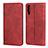 Leather Case Stands Flip Cover L01 Holder for Samsung Galaxy A70S Red