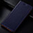 Leather Case Stands Flip Cover L01 Holder for Samsung Galaxy A81 Blue