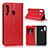 Leather Case Stands Flip Cover L01 Holder for Samsung Galaxy M40 Red