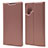 Leather Case Stands Flip Cover L01 Holder for Samsung Galaxy Note 10 Plus 5G Rose Gold