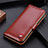 Leather Case Stands Flip Cover L01 Holder for Samsung Galaxy Note 20 5G Brown