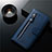 Leather Case Stands Flip Cover L01 Holder for Samsung Galaxy S20 Blue