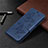 Leather Case Stands Flip Cover L01 Holder for Samsung Galaxy S20 FE 2022 5G Blue