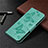 Leather Case Stands Flip Cover L01 Holder for Samsung Galaxy S20 FE 2022 5G Matcha Green