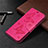 Leather Case Stands Flip Cover L01 Holder for Samsung Galaxy S20 Lite 5G Hot Pink