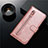 Leather Case Stands Flip Cover L01 Holder for Samsung Galaxy S20 Rose Gold