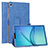 Leather Case Stands Flip Cover L01 Holder for Samsung Galaxy Tab S5e Wi-Fi 10.5 SM-T720 Blue