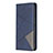 Leather Case Stands Flip Cover L01 Holder for Sony Xperia L4 Blue
