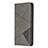 Leather Case Stands Flip Cover L01 Holder for Sony Xperia L4 Gray