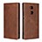 Leather Case Stands Flip Cover L01 Holder for Sony Xperia XA2 Ultra Brown