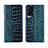 Leather Case Stands Flip Cover L01 Holder for Vivo X60 5G Blue