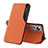 Leather Case Stands Flip Cover L01 Holder for Xiaomi Mi 12 5G Orange
