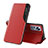 Leather Case Stands Flip Cover L01 Holder for Xiaomi Mi 12 5G Red