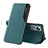 Leather Case Stands Flip Cover L01 Holder for Xiaomi Mi 12 Pro 5G Green