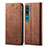 Leather Case Stands Flip Cover L01 Holder for Xiaomi Mi Note 10 Pro Brown