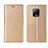 Leather Case Stands Flip Cover L01 Holder for Xiaomi Redmi 10X 5G Gold
