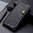 Leather Case Stands Flip Cover L01 Holder for Xiaomi Redmi 9 India Black