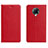 Leather Case Stands Flip Cover L01 Holder for Xiaomi Redmi K30 Pro Zoom Red