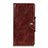 Leather Case Stands Flip Cover L01 Holder for Xiaomi Redmi Note 9 Pro Brown