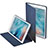 Leather Case Stands Flip Cover L02 for Apple iPad Mini 4 Blue
