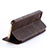 Leather Case Stands Flip Cover L02 for Apple iPhone 5S Brown