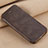 Leather Case Stands Flip Cover L02 for Apple iPhone 5S Brown