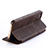 Leather Case Stands Flip Cover L02 for Apple iPhone SE Brown